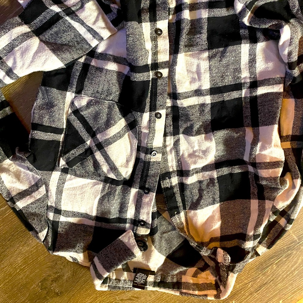 Black and grey flannel